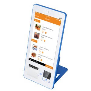 K10 desktop 15.6-inch small self service ordering bill payment kiosks with printer