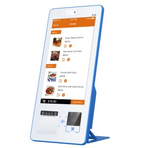  K10 desktop 15.6-inch small self service ordering bill payment kiosks with printer