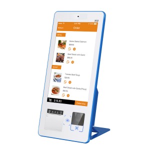  K10 desktop 15.6-inch small self service ordering bill payment kiosks with printer